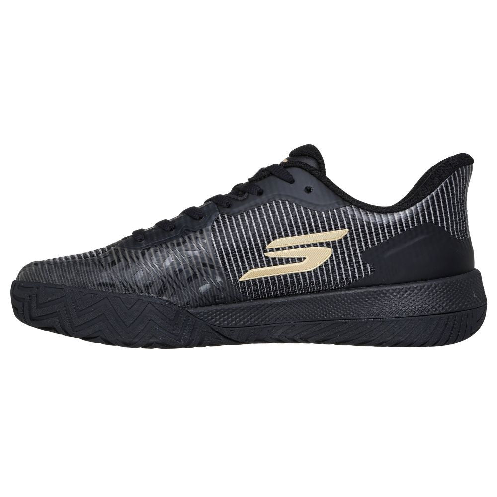 Skechers Viper Court Pro 2.0 Black/Gold Shoe | Pickleball Sports