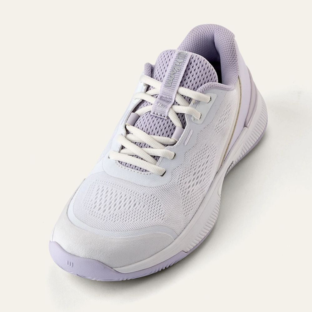 Wilson Intrigue Pro Court White/Lavender Blue/Silver Shoe | Pickleball Sports