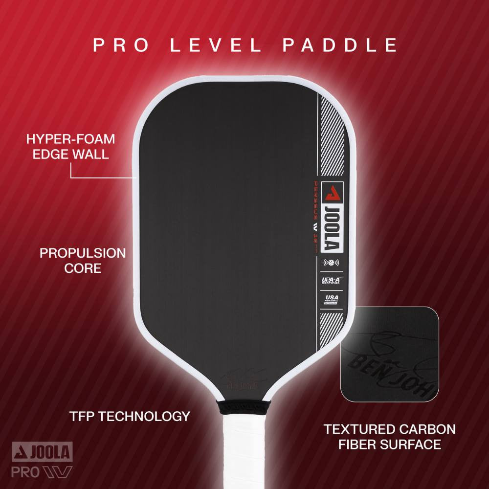 JOOLA Ben Johns Perseus Pro IV 16mm Pickleball Paddle | Pickleball Sports