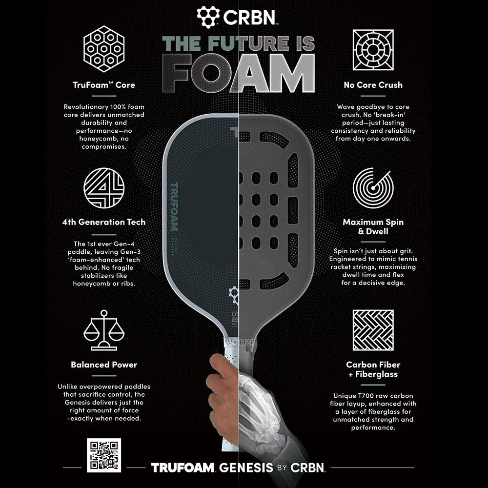 CRBN 3 TruFoam Genesis Pickleball Paddle | Pickleball Sports