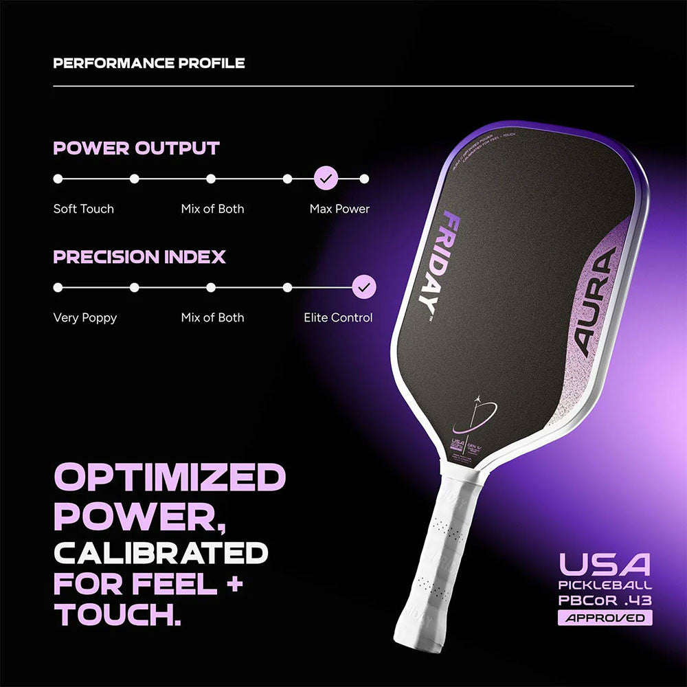 FRIDAY Aura Hybrid Pickleball Paddle | Pickleball Sports