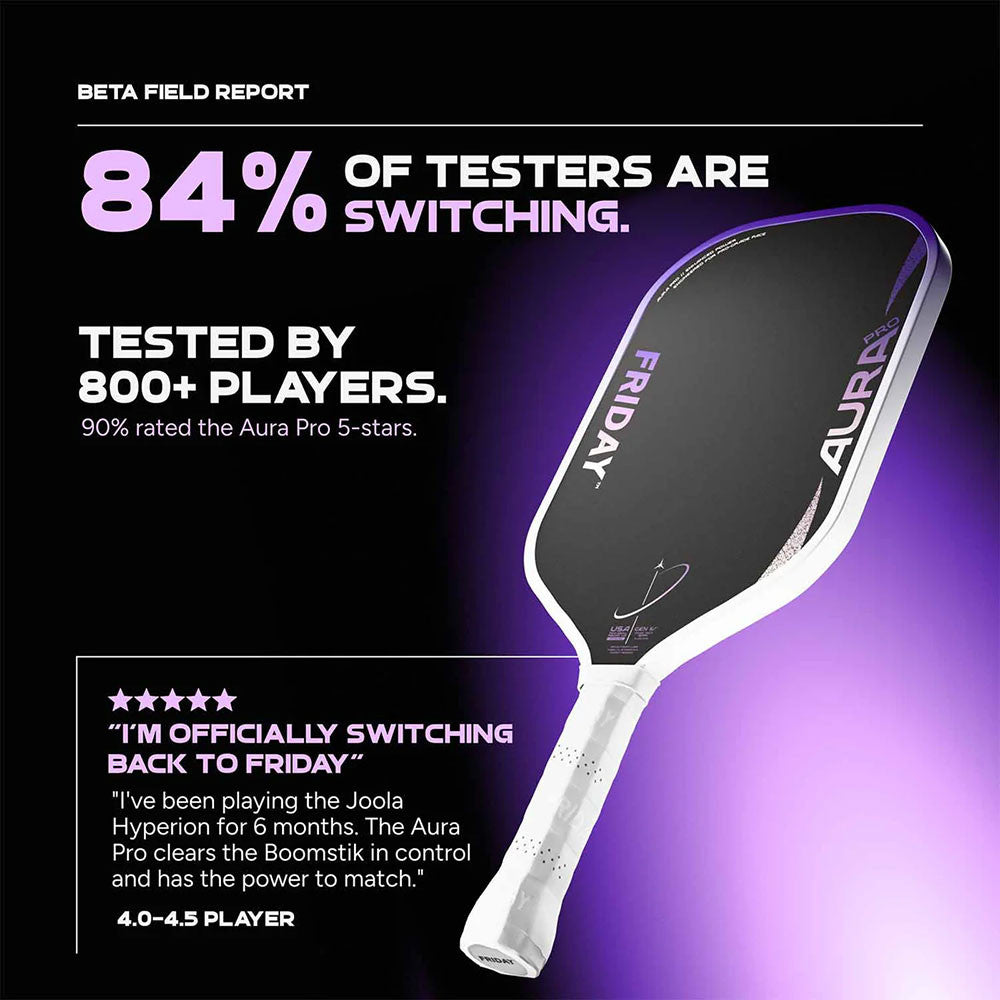 FRIDAY Aura Pro Widebody Pickleball Paddle | Pickleball Sports