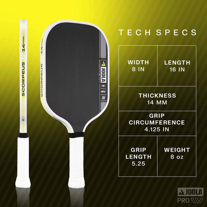 JOOLA Anna Bright Scorpeus Pro IV 14mm Pickleball Paddle | Pickleball Sports