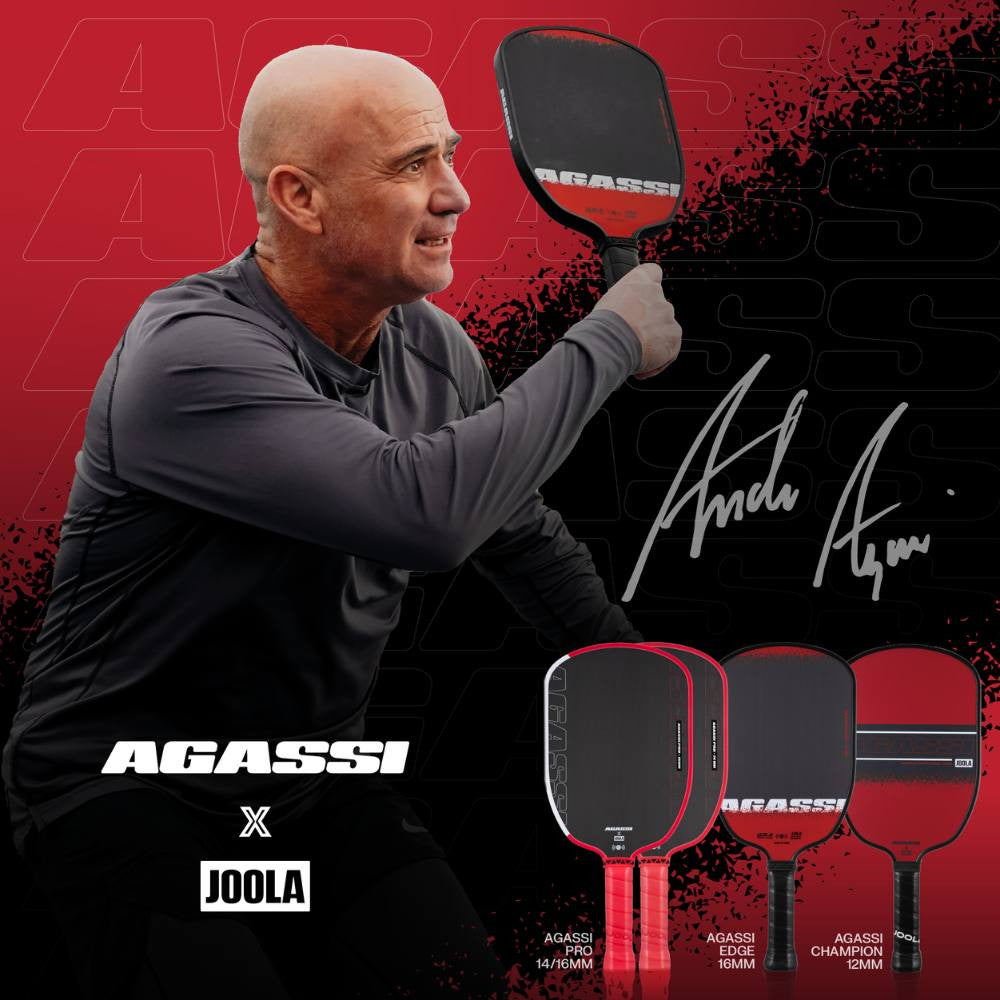 JOOLA Andre Agassi Pro 16mm Pickleball Paddle | Pickleball Sports