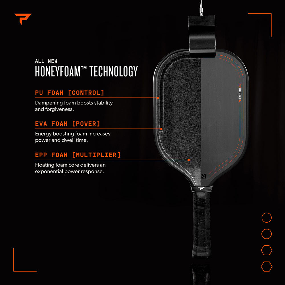 Paddletek HoneyFoam TKO-X 16mm Pickleball Paddle | Pickleball Sports