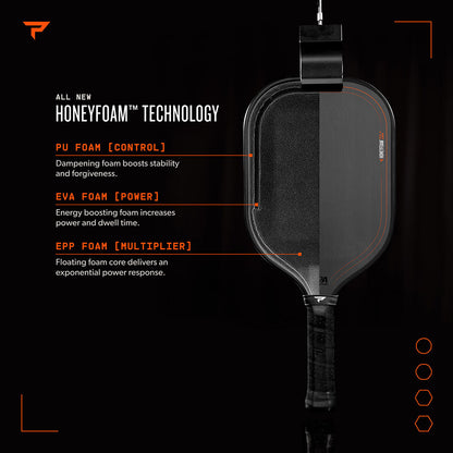 Paddletek HoneyFoam TKO-X 14mm Pickleball Paddle | Pickleball Sports