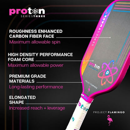 Proton Series Three Project Peacock 15mm Widebody Pickleball Paddle | Pickleball Sports