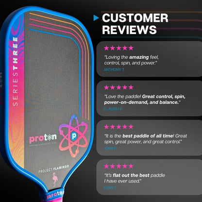 Proton Series Three Project Peacock 15mm Widebody Pickleball Paddle | Pickleball Sports