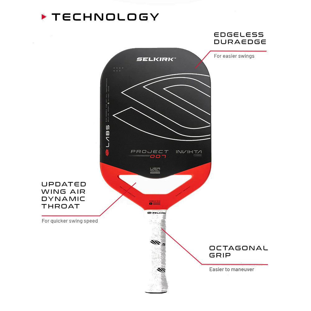 Selkirk Labs Project 007 Invikta 10mm Pickleball Paddle | Pickleball Sports