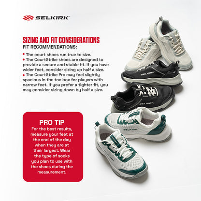 Selkirk CourtStrike Pro  Black Pickleball Shoe | Pickleball Sports