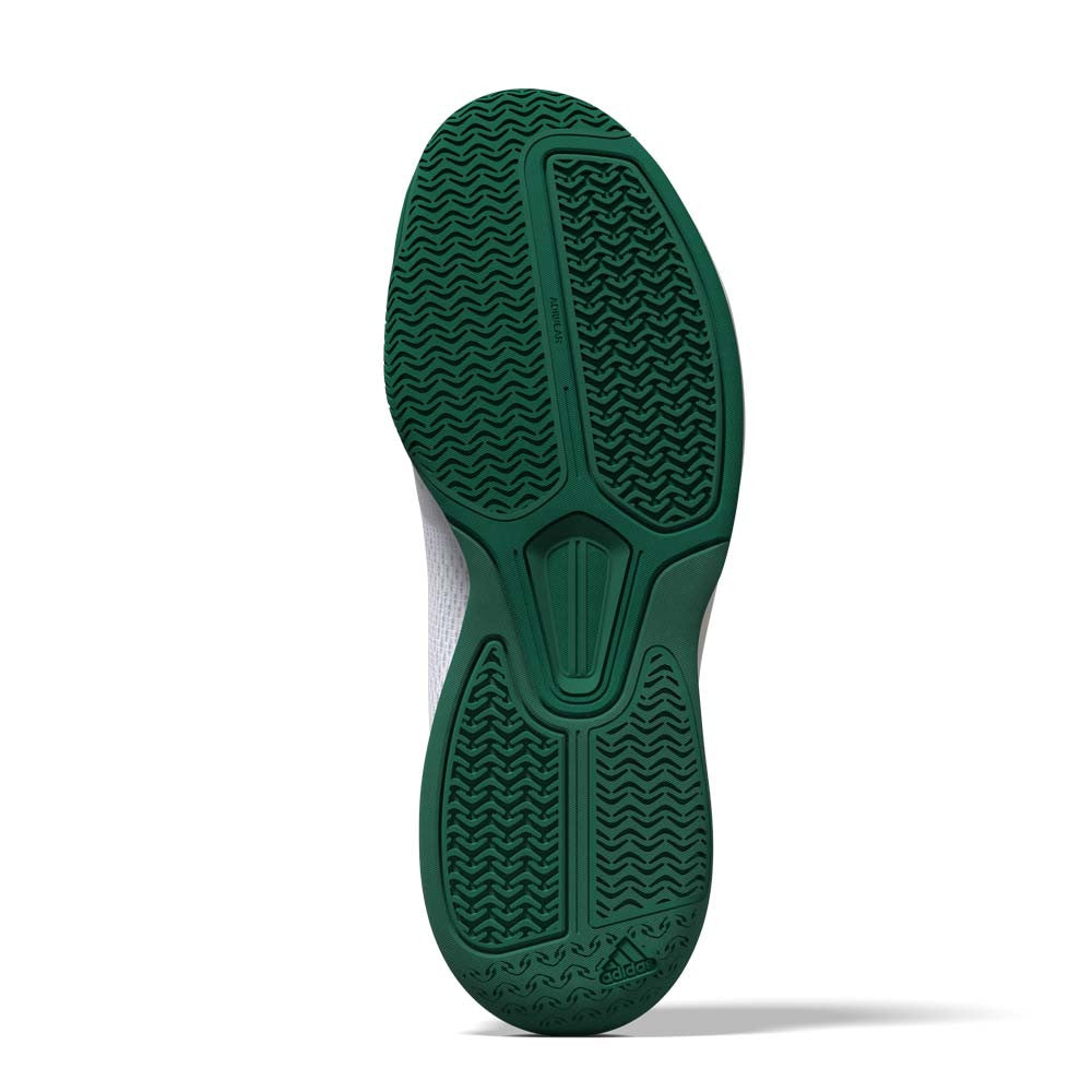 adidas White/Black/Green Courtflash  Pickleball Shoe | Pickleball Sports