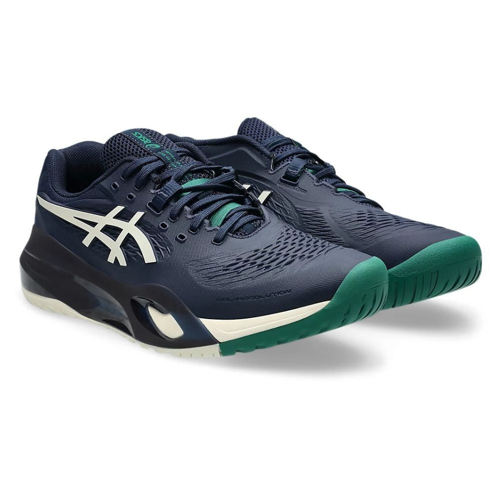 ASICS Gel-Resolution X Wide Court Shoe - White/Dark Cobalt | Pickleball Sports